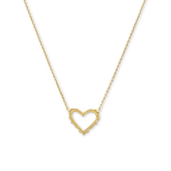 Kendra Scott Sophee Heart Necklace Gold Plated - Picture 4 of 5